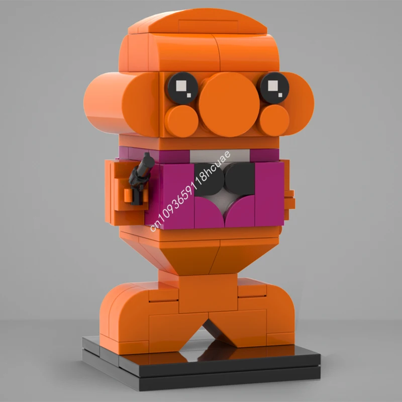 

93 шт. MOC Пруд Джеймса: подводный агент Коллекция Amiga Brickheadz Строительные блоки Коллекционник для взрослых Детская рождественская игрушка в подарок
