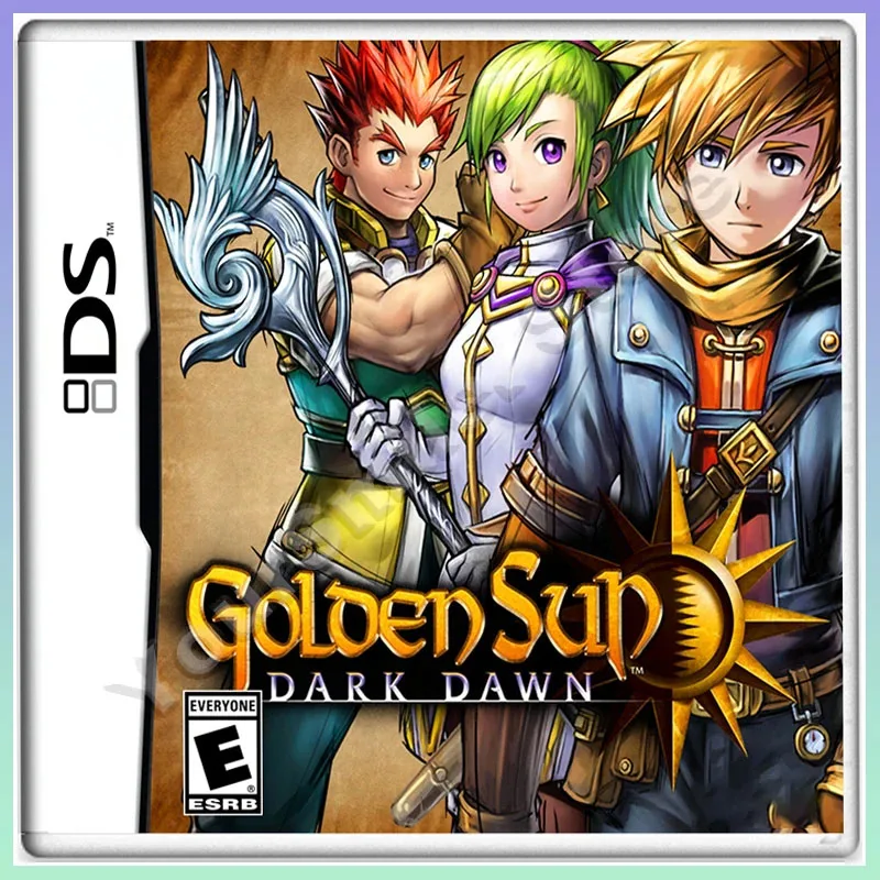 NDS Game Card Golden Sun: Dark Dawn American Edition