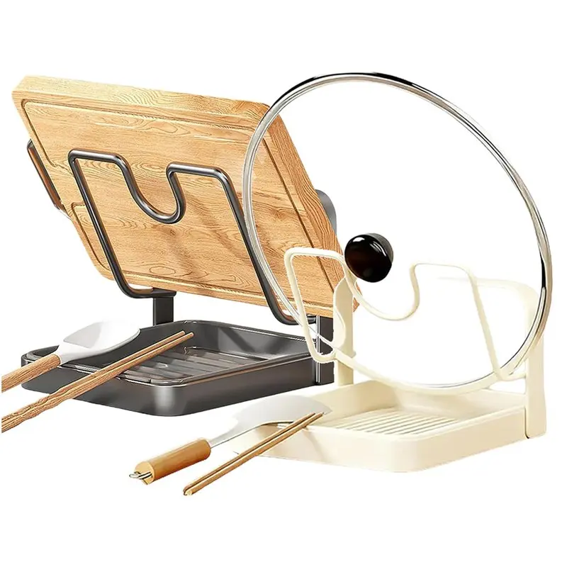 

Подставка для крышек BAAR-2PCS для кухни, органайзер для крышек, держатель для приготовления пищи, включает подставку для крышек и ложек