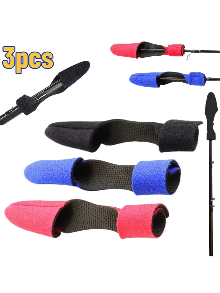 Sangle de fixation pour canne à pêche, 3 pièces, sangle de fixation pour pointe de canne à pêche, sangle de fixation, outils de pêche, accessoires de pêche en plein air
