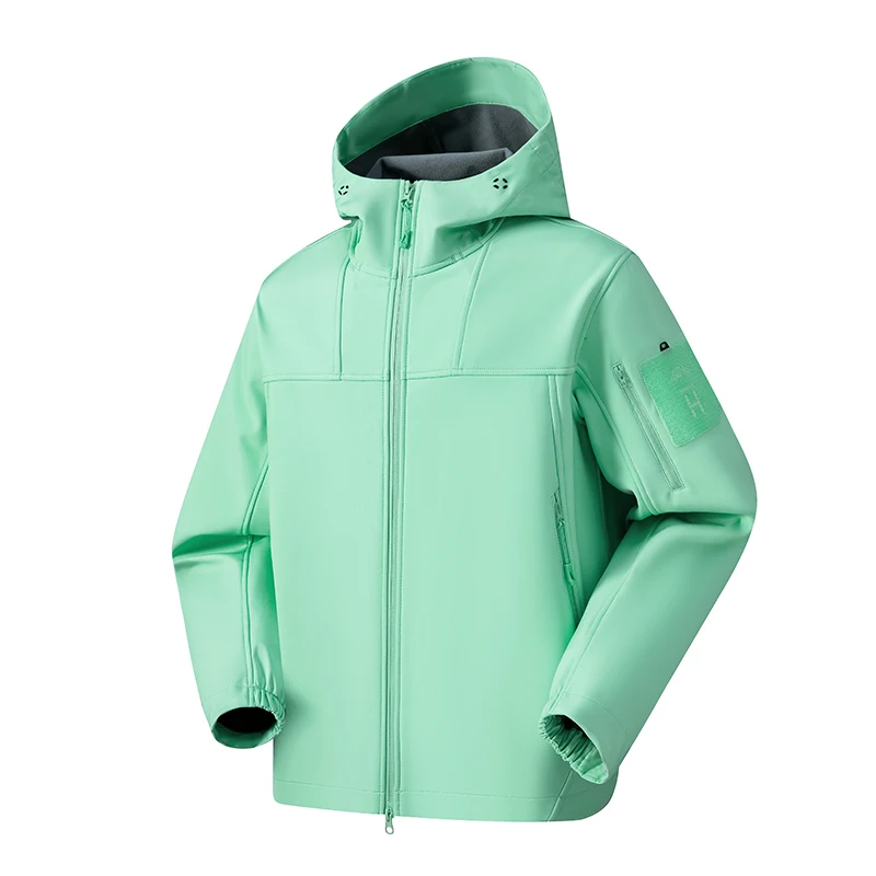 Spring and Autumn Outdoor Sports and Leisure Hooded Jacket New Outdoor Windproof Breathable Cold Proof Warm Stormtrooper Jacket