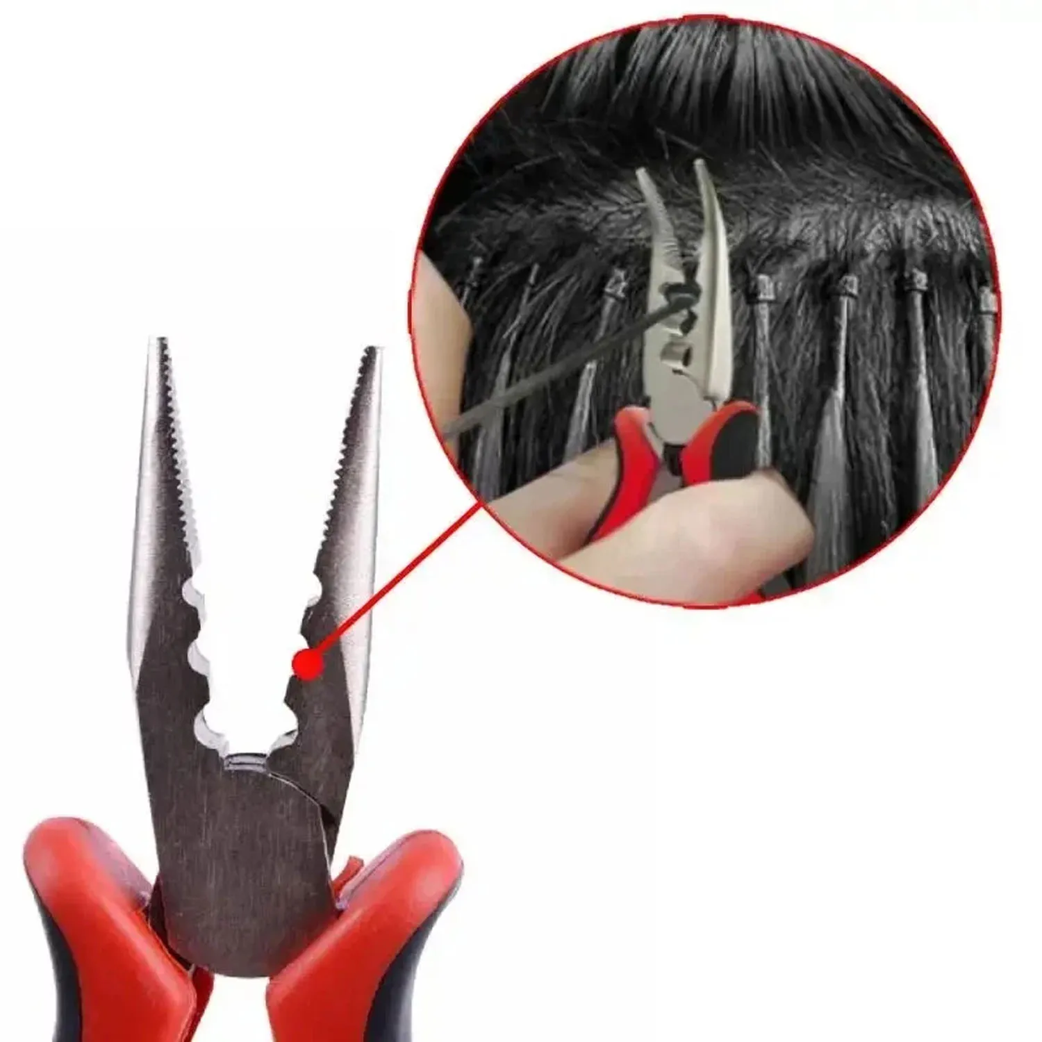 

1 mini portable jewelry bead edging tool, edging three hole pliers, hair clipper, micro ring disassembly pliers