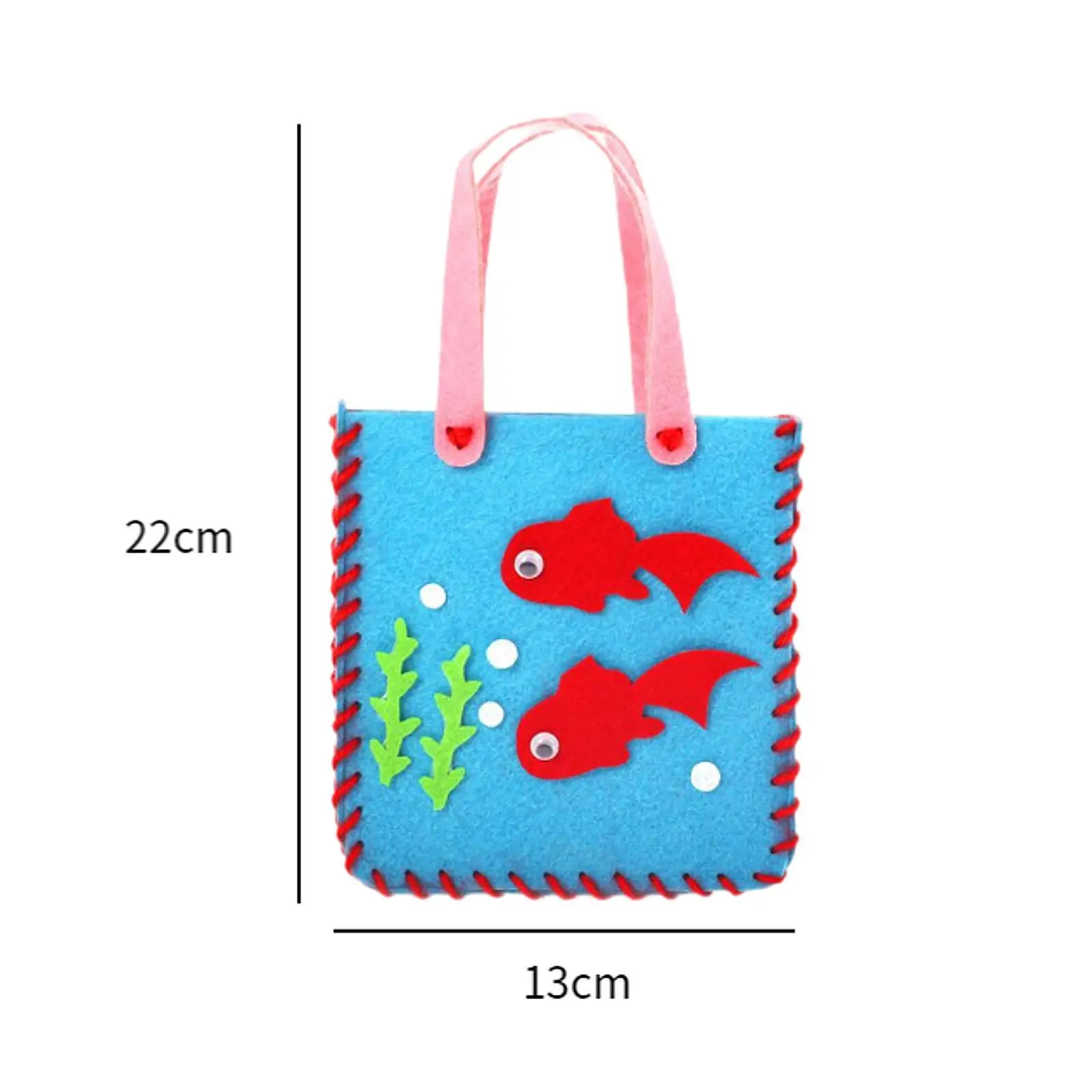 DIY Sewing Kit Handbag Material Bag Making Child Sewing Crafts for Party