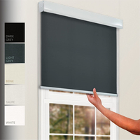 Custom-made Sunroad Premium Smart Motorized Roller Shade with Auto-Leveling Pattern & Remote Control