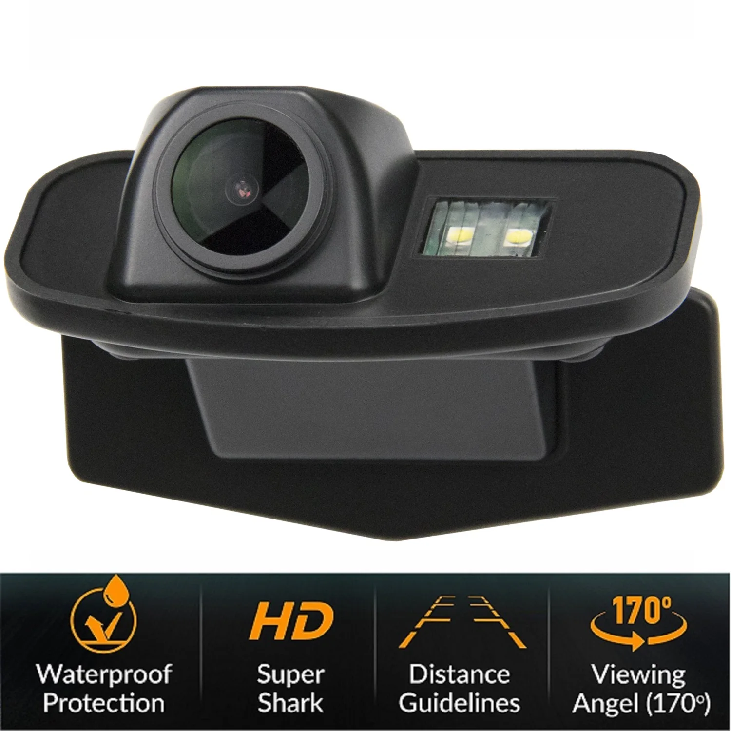 HD 1280x720p Rear View Camera for Honda CRV CR-V Odyssey Fit Jazz Elysion Crosstour, Night Vision Reverse Backup Parking Camera