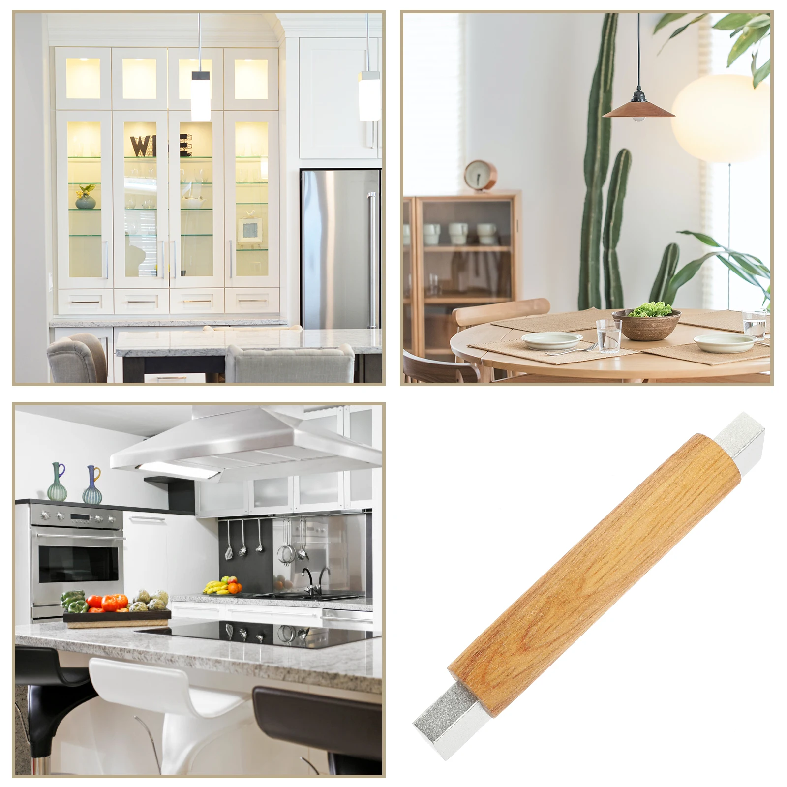 

Aluminum Wood Cabinet Handle Multipurpose Door Pull Modern Kitchen Drawer Handle Cabinet Handles Kitchen Door Handles