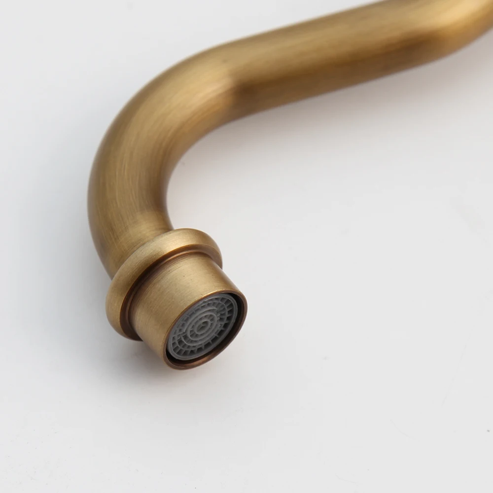 JIENI 360 Swivel Kitchen Sink Faucet Brass Stream Mode Bathroom Basin Faucets Hot Cold Mixer Taps With 1/2'' G Water pipe image 2