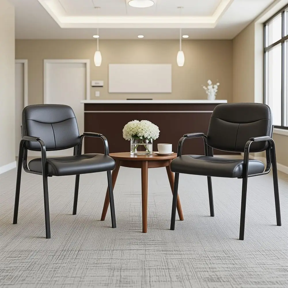 

Waiting Room Gt Chair No Wheels Set o 2 with Padded Arm Rest, Conerence Gts Chairs or Retion, Meeting, Lobby, Home Dining, Desk