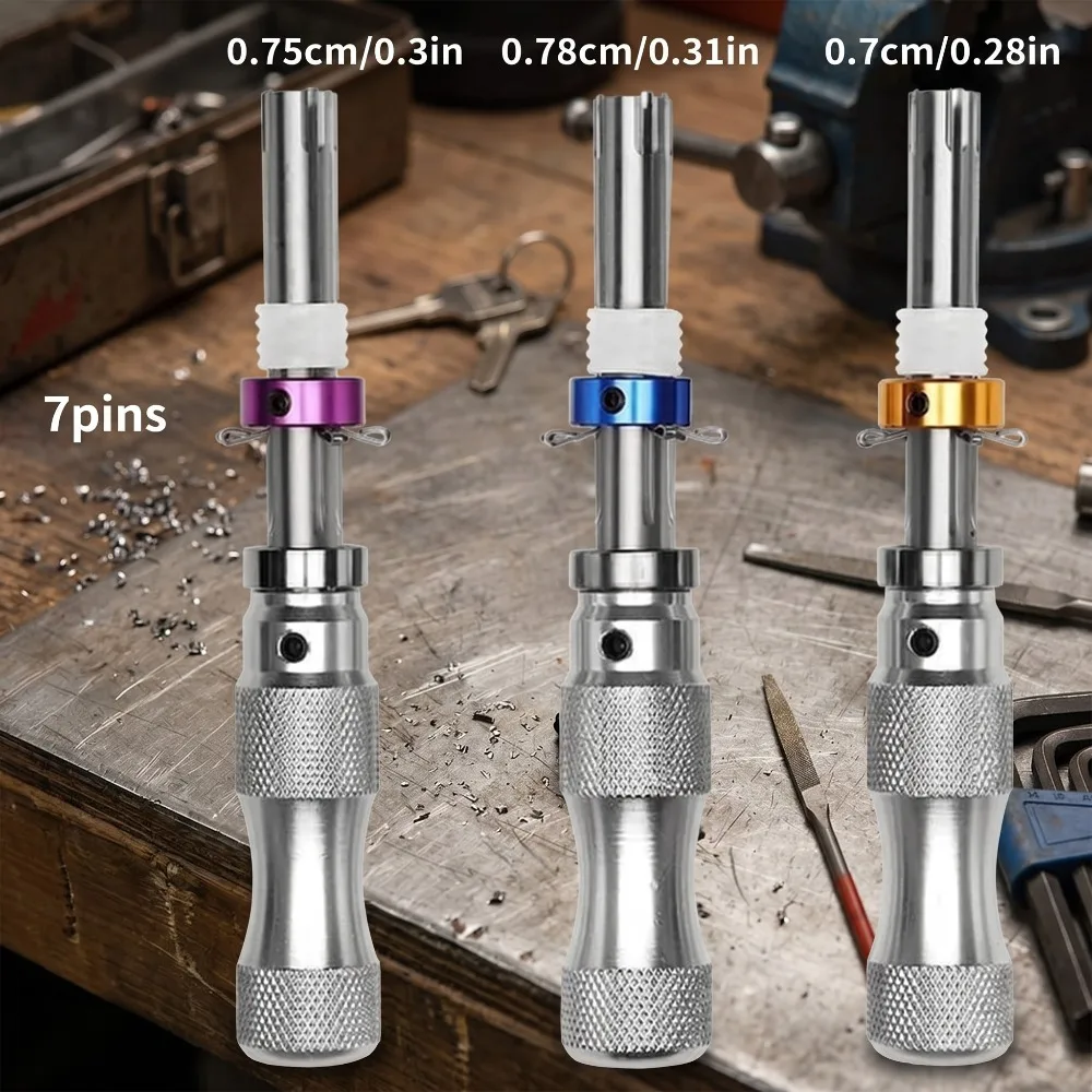 

Tubular Lock Pick Set Advanced Tubular Lock Tool Set For Locksmiths 7.0/7.5/7.8 mm 3Pcs Stainless Steel Durable Material