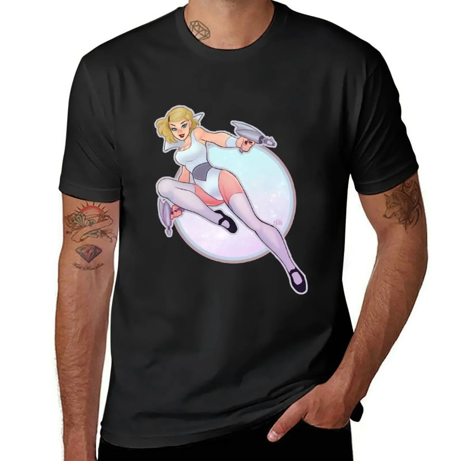 Gwen Space Pinup T-Shirt cute tops vintage summer tops shirts graphic tees t shirts for men graphic