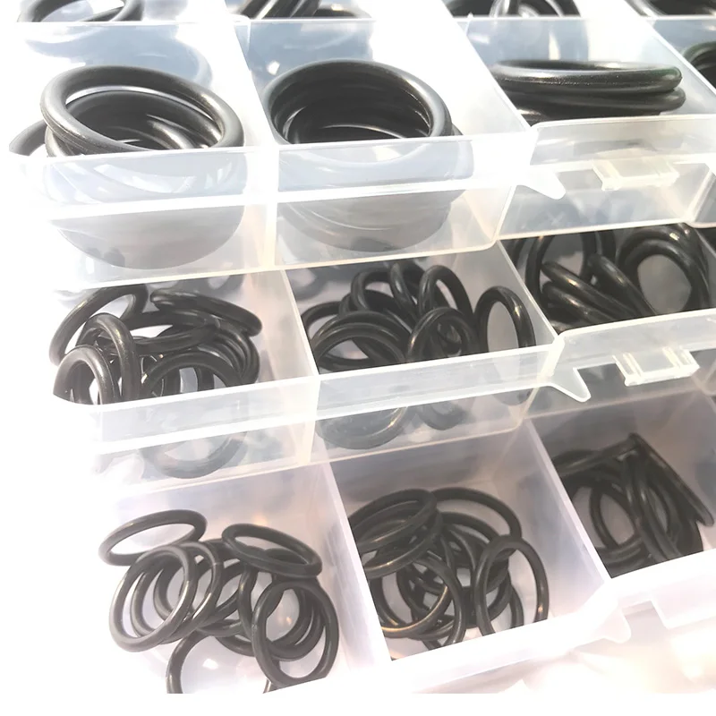 NBR Schwarze O-Ring Gummidichtungen Set Nitrilkautschuk Hochdruck-O-Ringe Nitril-Butadien-Gummi Abstandshalter Ölbeständige Unterlegscheiben – Detail 12