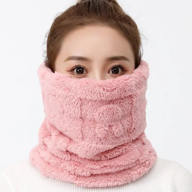 Cycling Electric Vehicle Windproof Mask Women Winter Warm Earmuffs Cold Neck Thickened Outdoor Cycling Mask Warm Soft Breathable