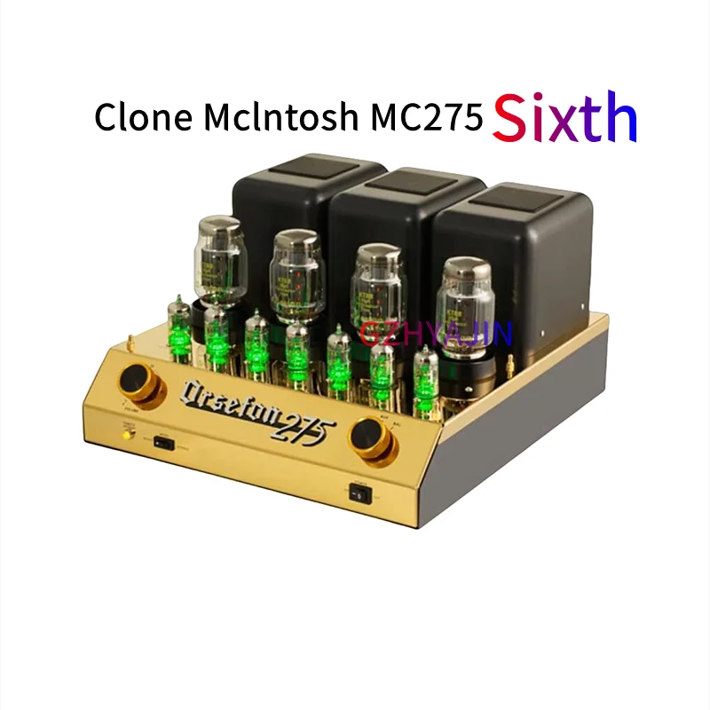 1:1 Clone Mcintosh MC275 Upgrade KT88*4 Tube Power Amplifier HiFi Push-pull Class AB 75W*2 Mono Mode Bridge Connection 150W*1