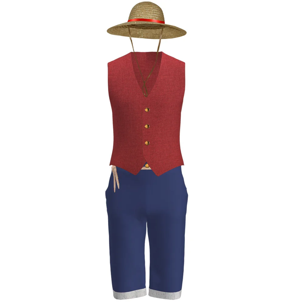 Real-World Movie Version Cosplay Kostüm für Frauen Anime Pirate King Ruffy N Sanji Halloween Performance Outfit Bühnenkostüm