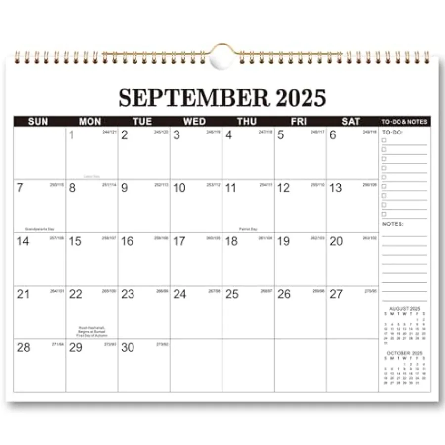 Wall Calendar 20252026 Jul 2025 to Dec 2026 Hanging Calendar 20252026 18 Monthly Calendar 15 x 11.5" to Do and Notes Large Dail