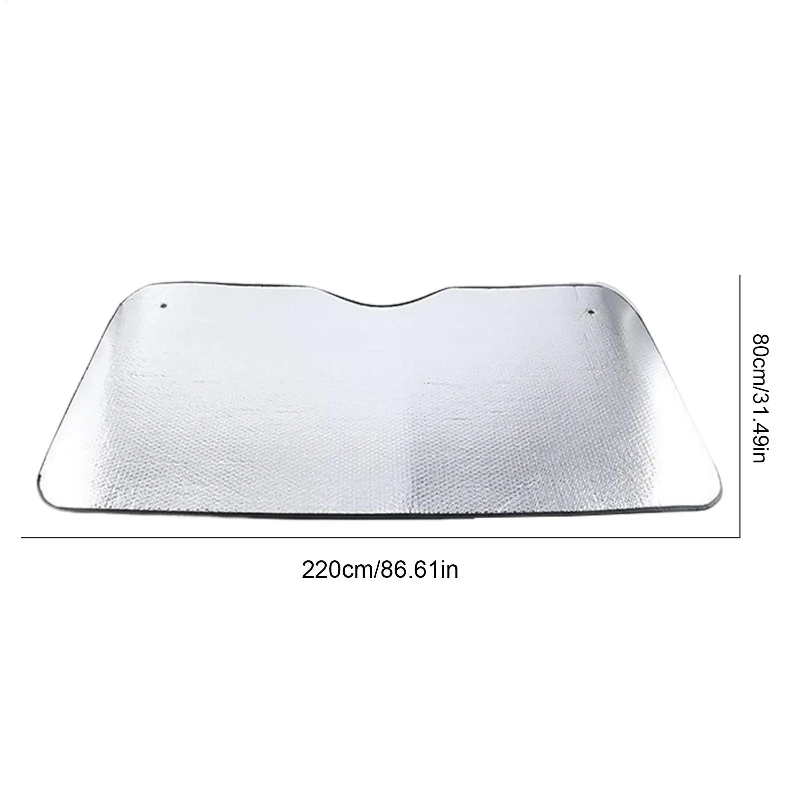 Auto Truck Front Window Cover Suction Cup Foldable Car Sunshade Windshield Cover Sun and Heat Protector for Truck 220x80CM view 6