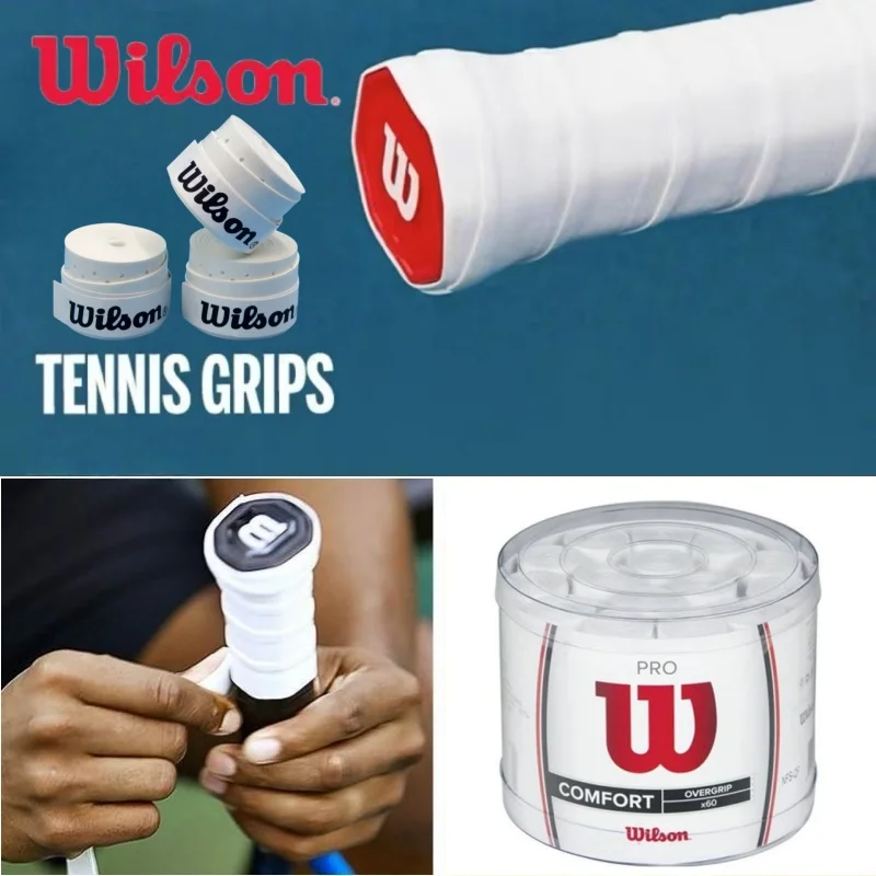 

15/30/60PCS/LOT Wilson racket grip, sticky badminton tennis racket hand rubber sleeve, Tennis grip non slip,Badminton grip