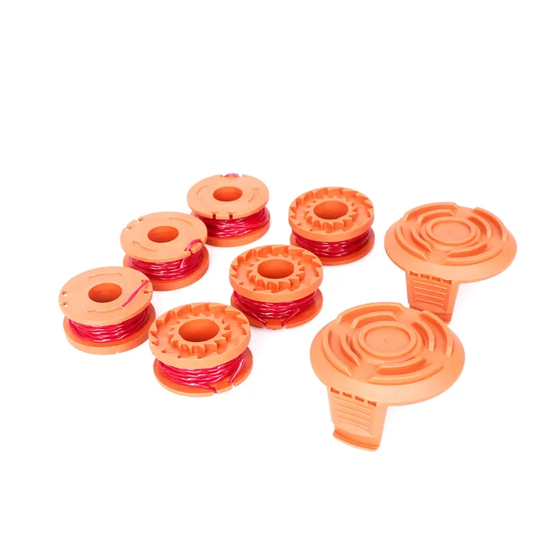 For Wicks WA0010 Mower Accessories Lawn Trimmer Nylon Coil Spool Rope 6+2 Set