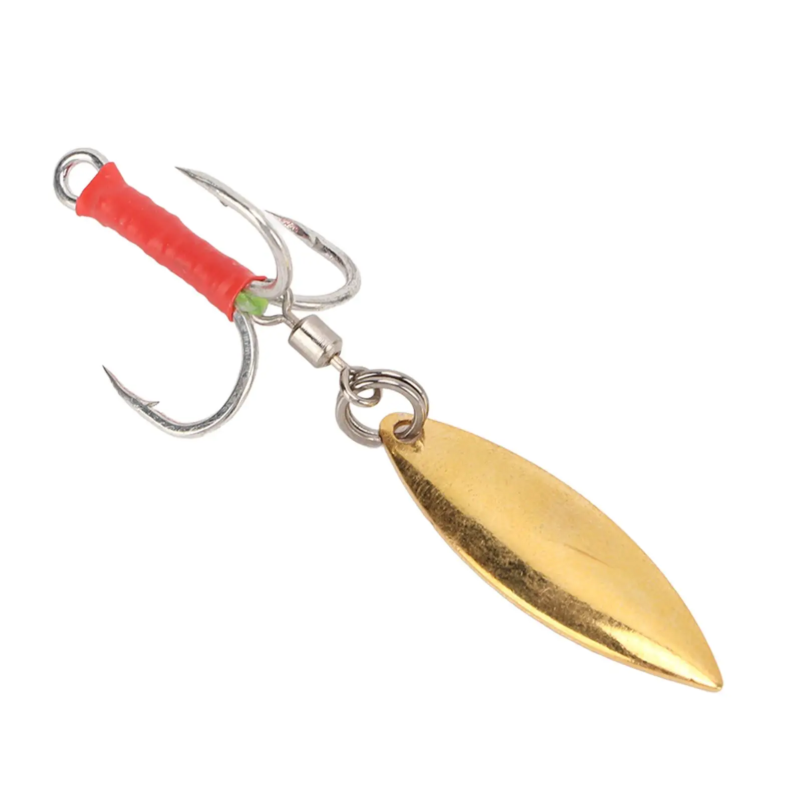 Reflective Sequin Fishing Lures Stainless Steel Barbed Treble Hook Reusable Hard Baits for freshwater Angling