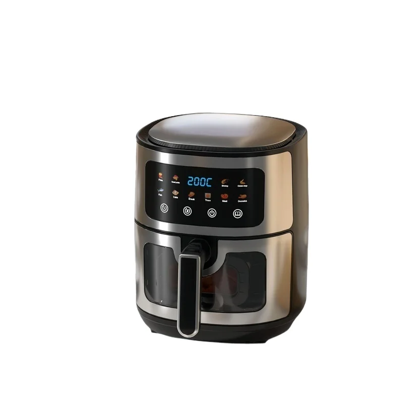 

Factory Direct 5L 10L Black Diamond Visual Air Fryer Electric Oil-Free Healthy Cooking 360° Rapid Circulation for Household Use