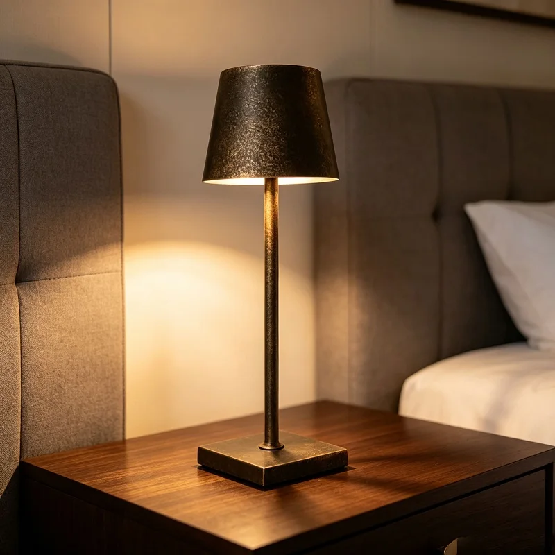 Rechargeable LED Table Lamp Cordless Design Stepless Dimming Extended Battery Life Touch Switch 3 Levels Dimmable Eye-Caring LED Type-C Port 3 Color Desk Lights Bar Club Dinner Creative Decorative Ambient Lighting, image 11