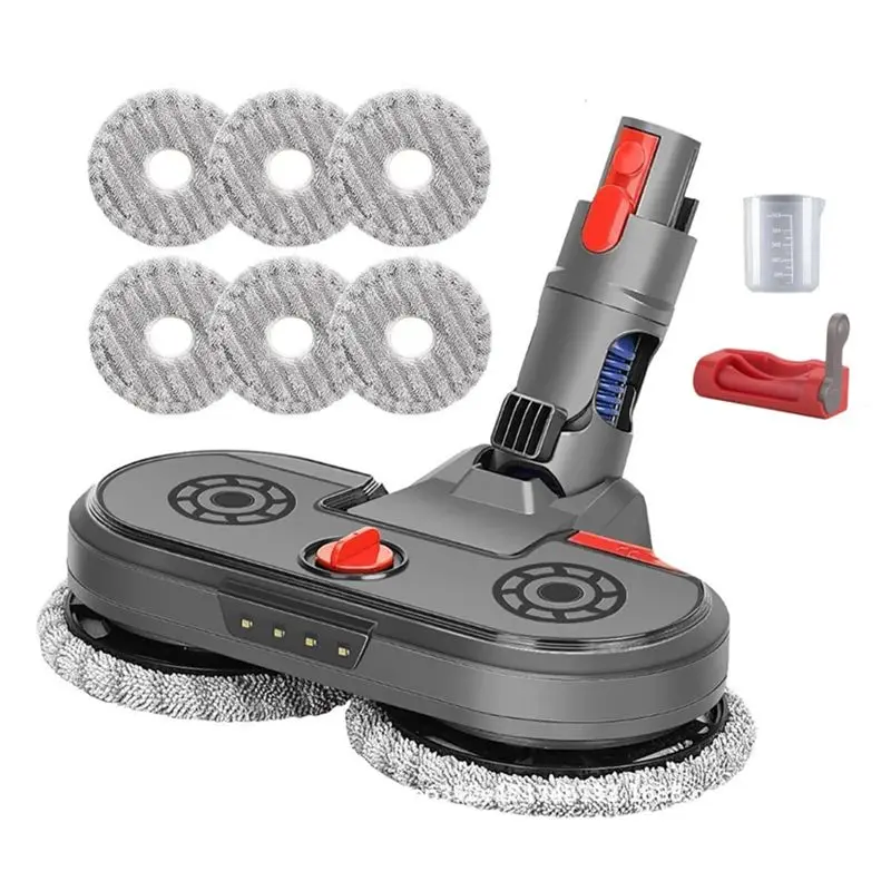 

ABRE-Electric Floor Mop Head For Dyson V7 V8 V10 V11 Vacuum Cleaner Parts Wet And Dry Spray Brush Head With Switch Lock