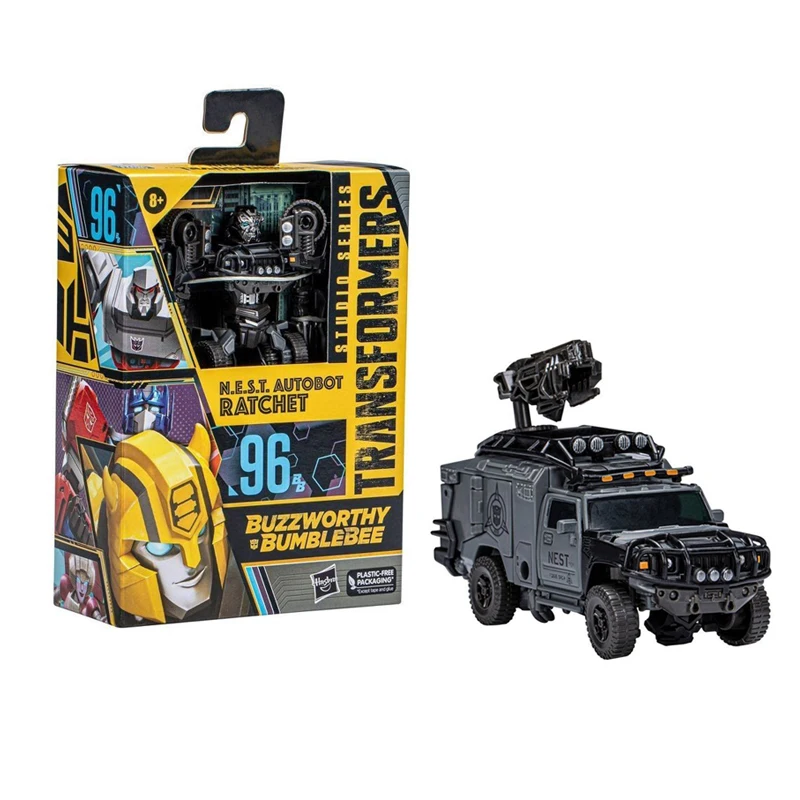 In Stock Hasbro Action Figure Original 14cm Transformers Buzzworthy Bumblebee Studio Series SS96 Deluxe N.E.S.T Ratchet Gifts