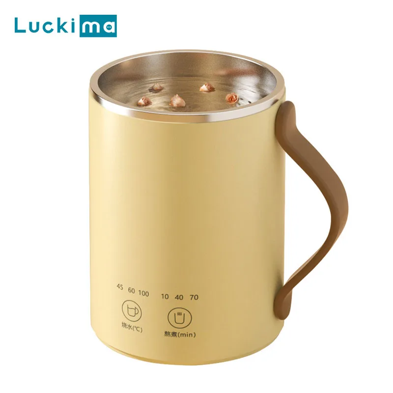 350ml Electric Multifunction Health Cup 300W Smart Touch Water Heating Cup Insulated Cup with Tea Filter Temperature Adjustable