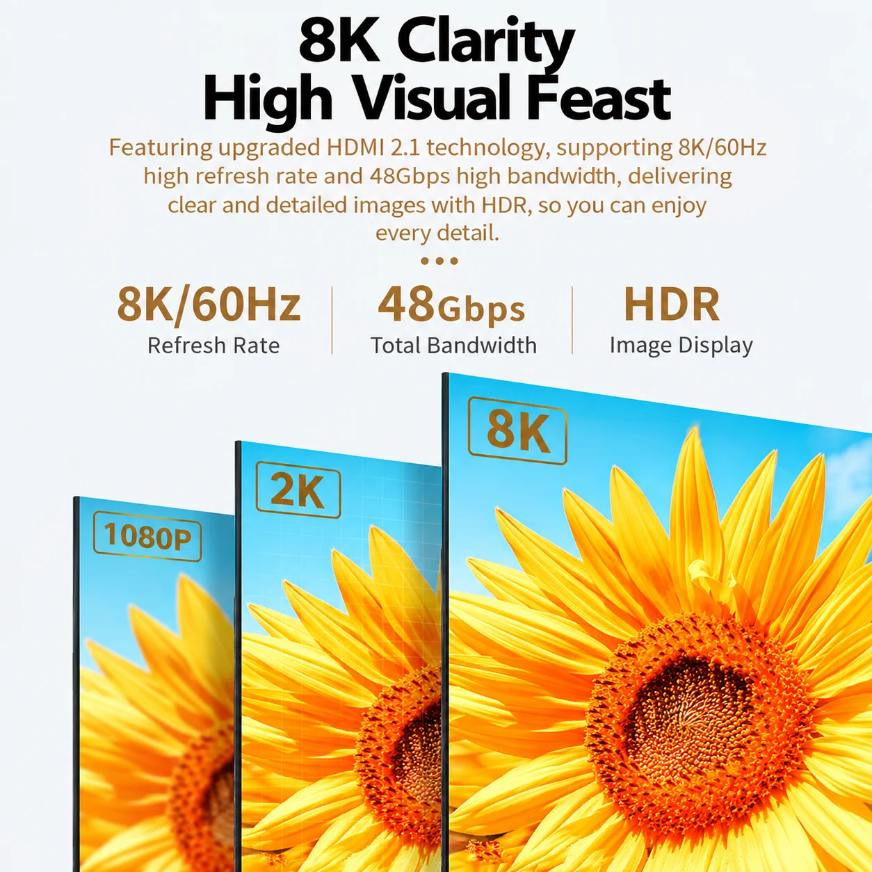 8K HDMI 2.1 glasvezelkabel, 8K - Hdmi 2.1 Cable 8K 60Hz 48Gbps Earc recensie en prijs