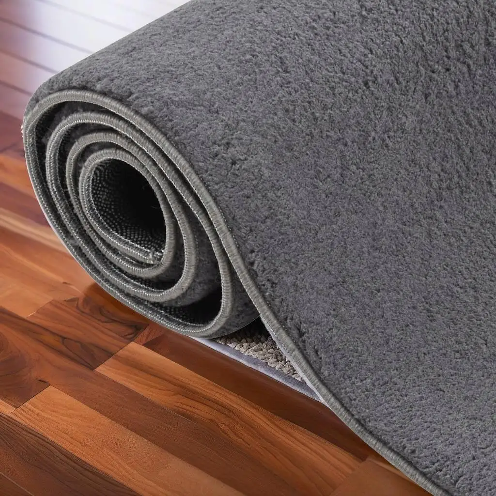 

4'x6' Anthracite Shaggy Rug - Soft Polyester Area Carpet for Living Room & Bedroom Décor