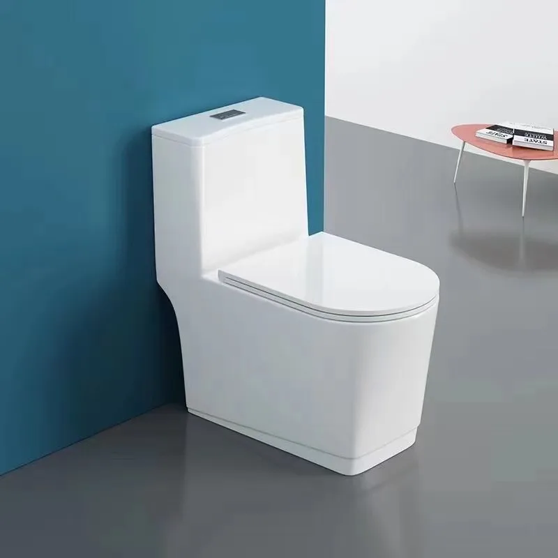 China supplier top quality water closet white color wc siphonic flushing ceramic one piece toilet bowl for hotel