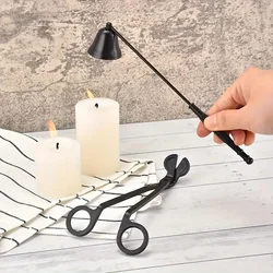 Candle Wick Trimmer Scissors Extinguisher Hooks Candle Accessories Set Home Care Candle Tool Stainless Steel Portable
