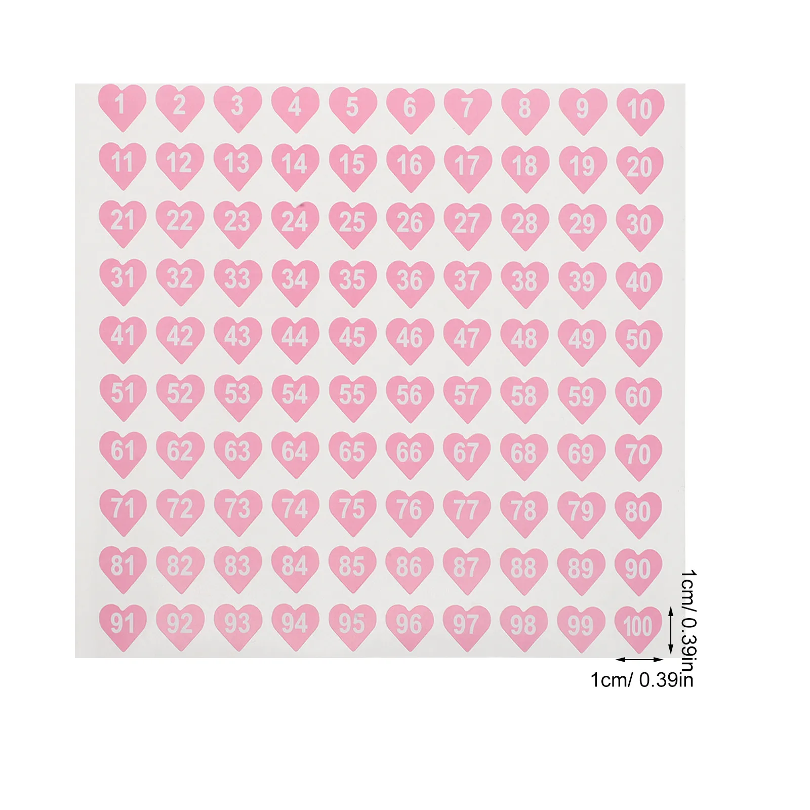 50Pcs Mini Number Stickers 1-100 Self Adhesive Color Coding Labels for Nail Polish Bottles Manicure Tools Inventory Sorting