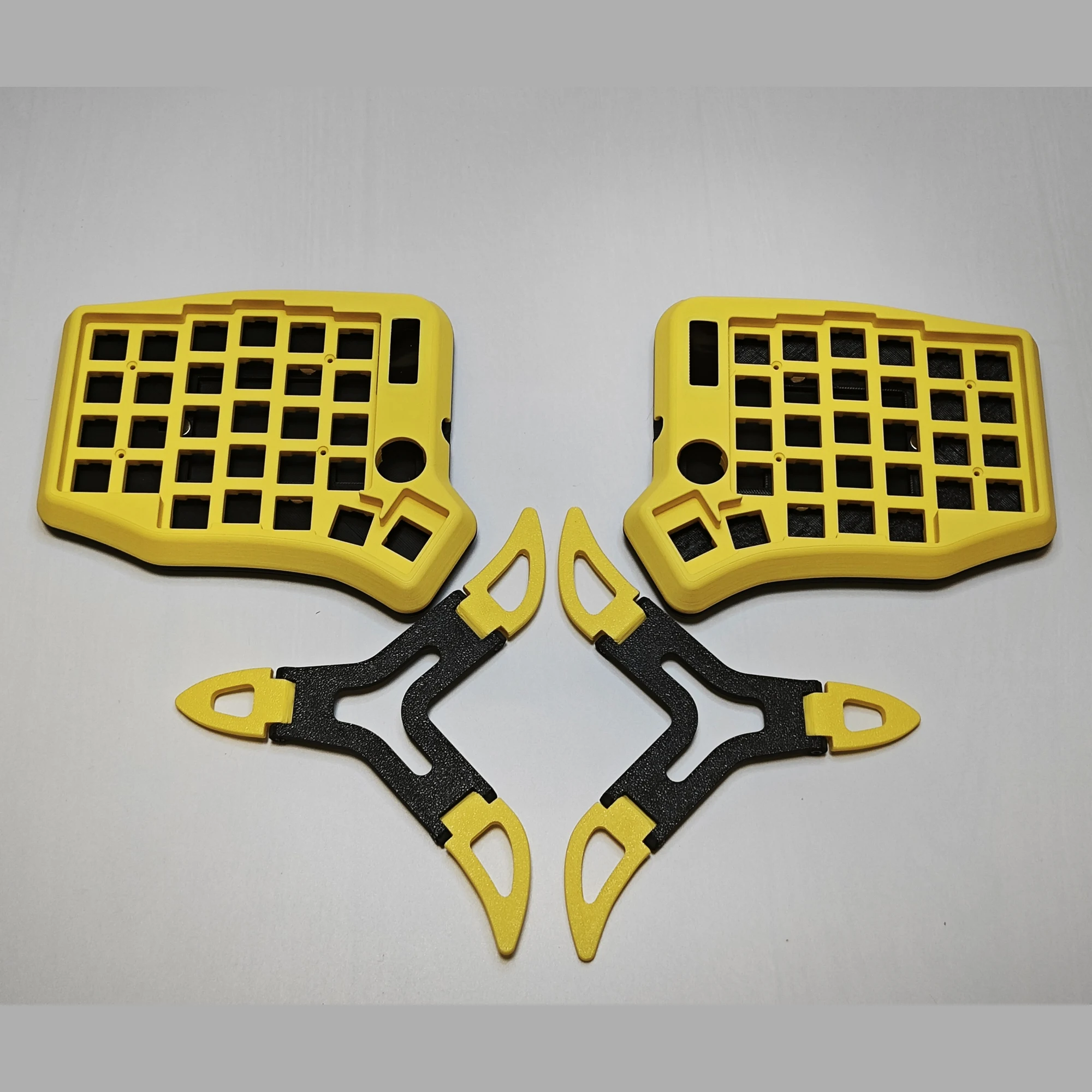 

Sofle RGB Split Keyboard Case Custom Acrylic Screen Cover Magnetic Adjustable Foot Ergonomics Mechanical Keyboard Accessories