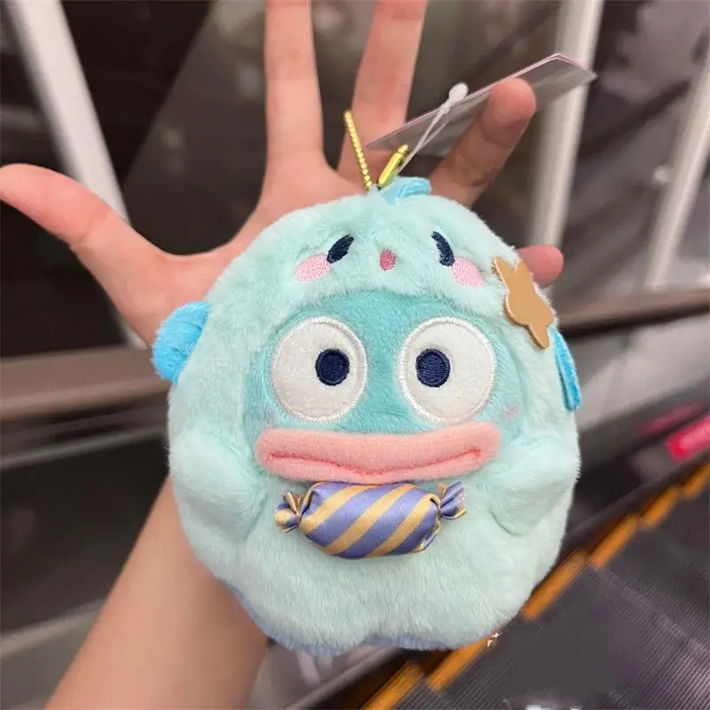 

Sanrio Hangyodon Pp Хлопок Милая пятиконечная звезда Конфеты Призрак Плюшевая игрушка Брелок Диагональный крест Сумка Подвеска Аксессуар Подарок для девочки