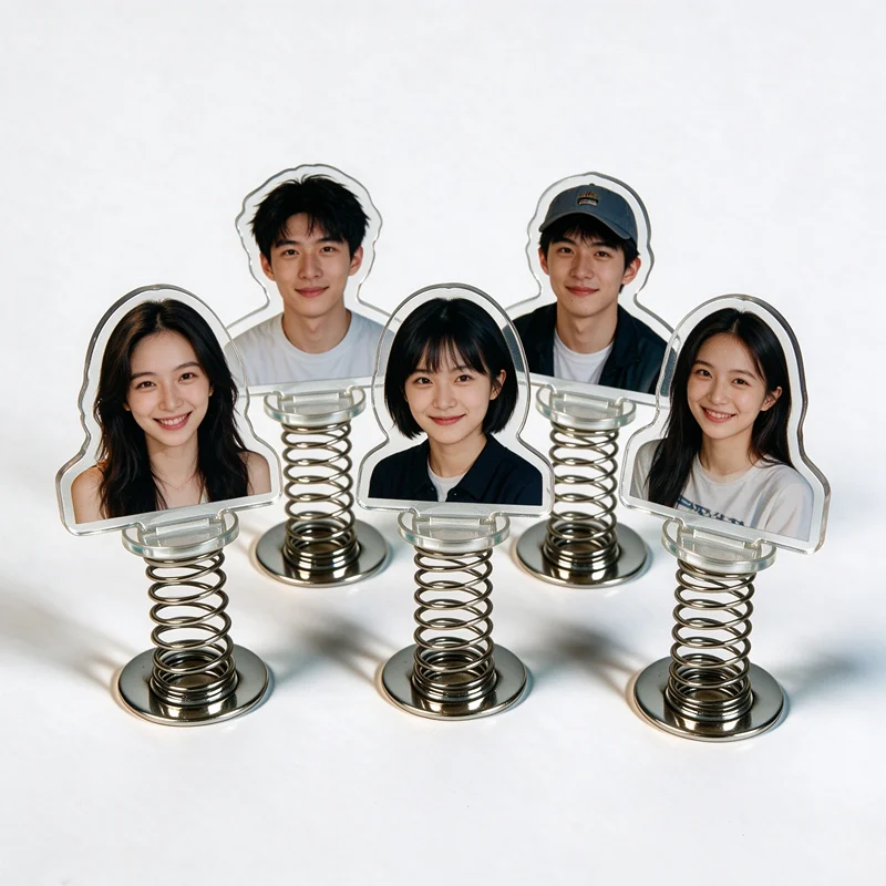 Custom Funny Desk Shaker Standee Acrylic Customizable Cute Clear Own Photo Stands For Table Ornaments Car Dashboard Decorations view 5