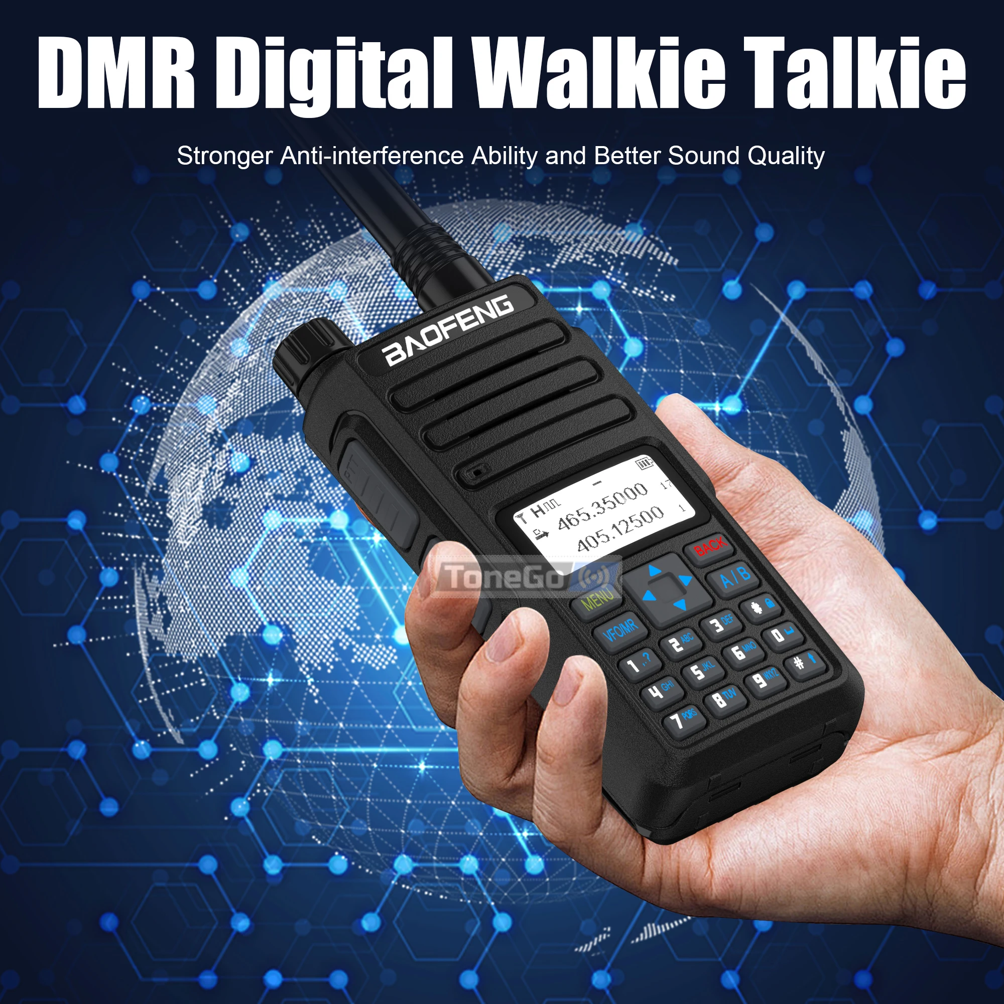 Baofeng DR-1801UV DMR جهاز اتصال لاسلكي رقمي AES256 مشفر SMS DR-1801 الطبقة الأولى الطبقة الثانية فتحة زمنية مزدوجة 1024 قنوات راديو لحم الخنزير
