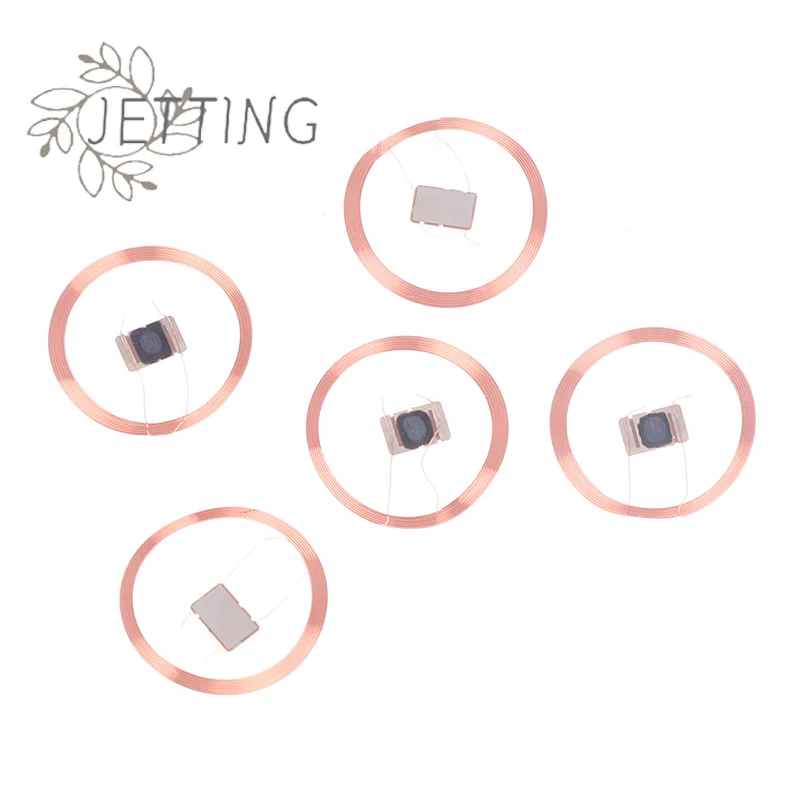 Hot 5 pièces 21.6mm 13.56MHZ UID IC carte ID réinscriptible modifiable puce porte-clés RFID bobine auto-adhésive