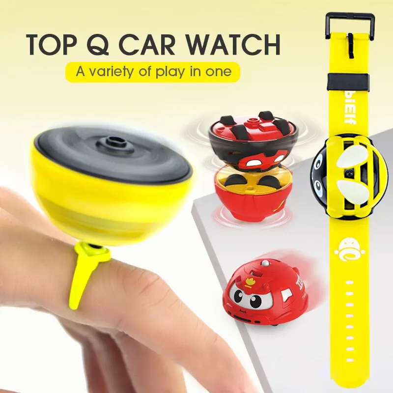 1Pcs Random Hand Worn Magic Battle Car Spinning Top Children\'s Watch Antistress Trick Overlap Spin Dazzle Cool Watch