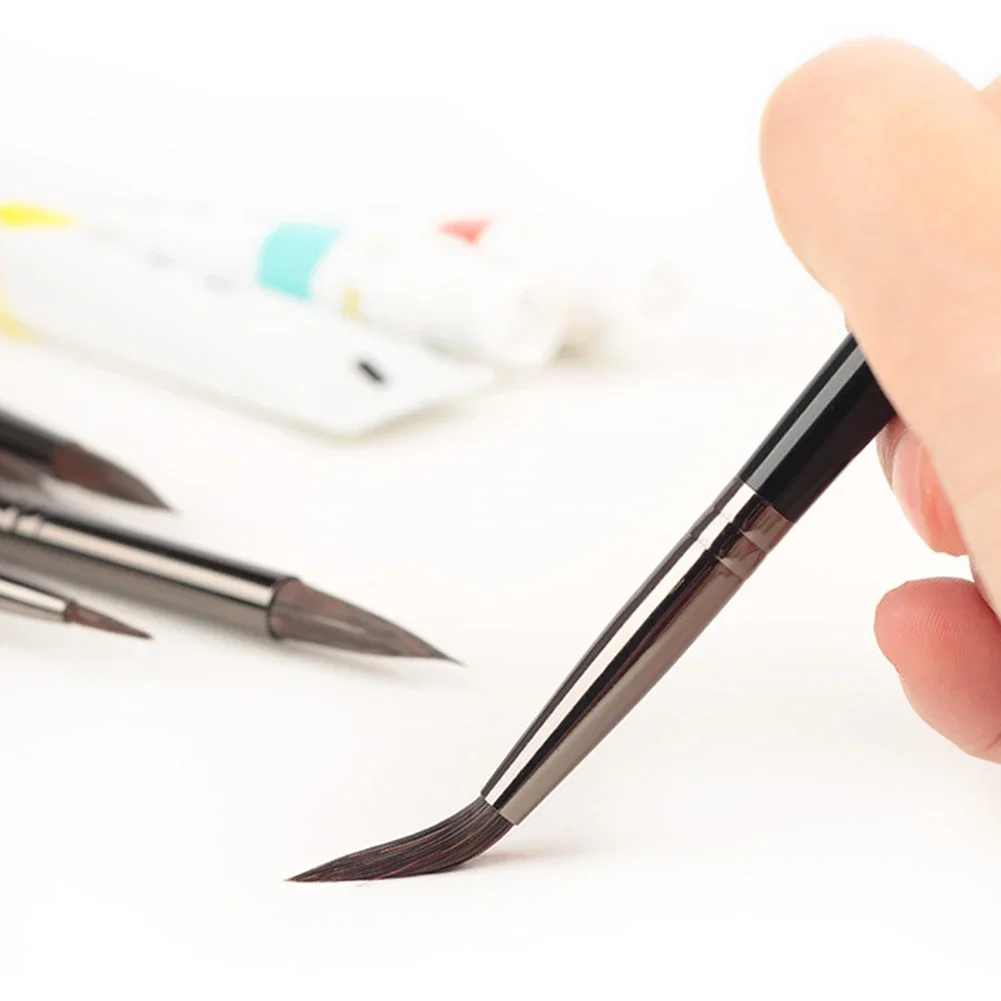 فرشاة تلوين شعر الذئب للطلاب ، فرش رسم فنية ، قضيب قابل للفصل ، فرشاة ألوان مائية فنية ، جودة عالية