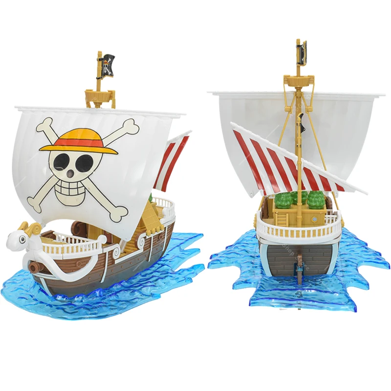 Bandai Anime One Piece Thousand Sunny Going Merry Model DIY Assembled Boat Models Figure Collection Model Assembled Ship Toy New