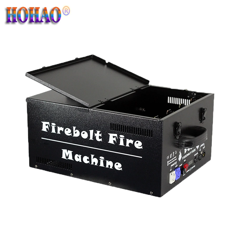 

Firebolt пламенная машина 250 Вт DMX512 с дистанционным управлением, регулируемая высота струйного пламени 5-7 метров для выступлений, сцены, стадиона и т. д.