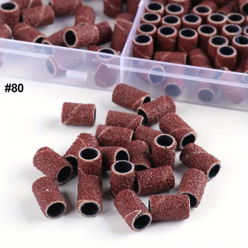 210 قطعة مسمار الرملي غطاء العصابات 80 ''/120''/180 ساندر مسمار لقمة ثقب إزالة هلام البولندية قاطعة المطحنة لآلة أظافر GL1990