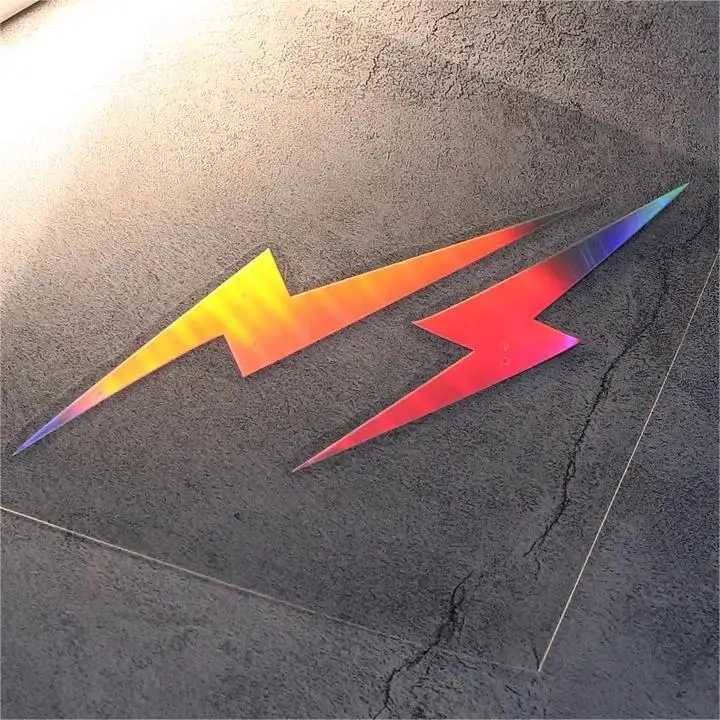 

2pcs Lightning Motorcycle Stickers for Motorbike Helmet Fuel Tank Fender DIY Motocross Body Durable Decals Accessoires Moto