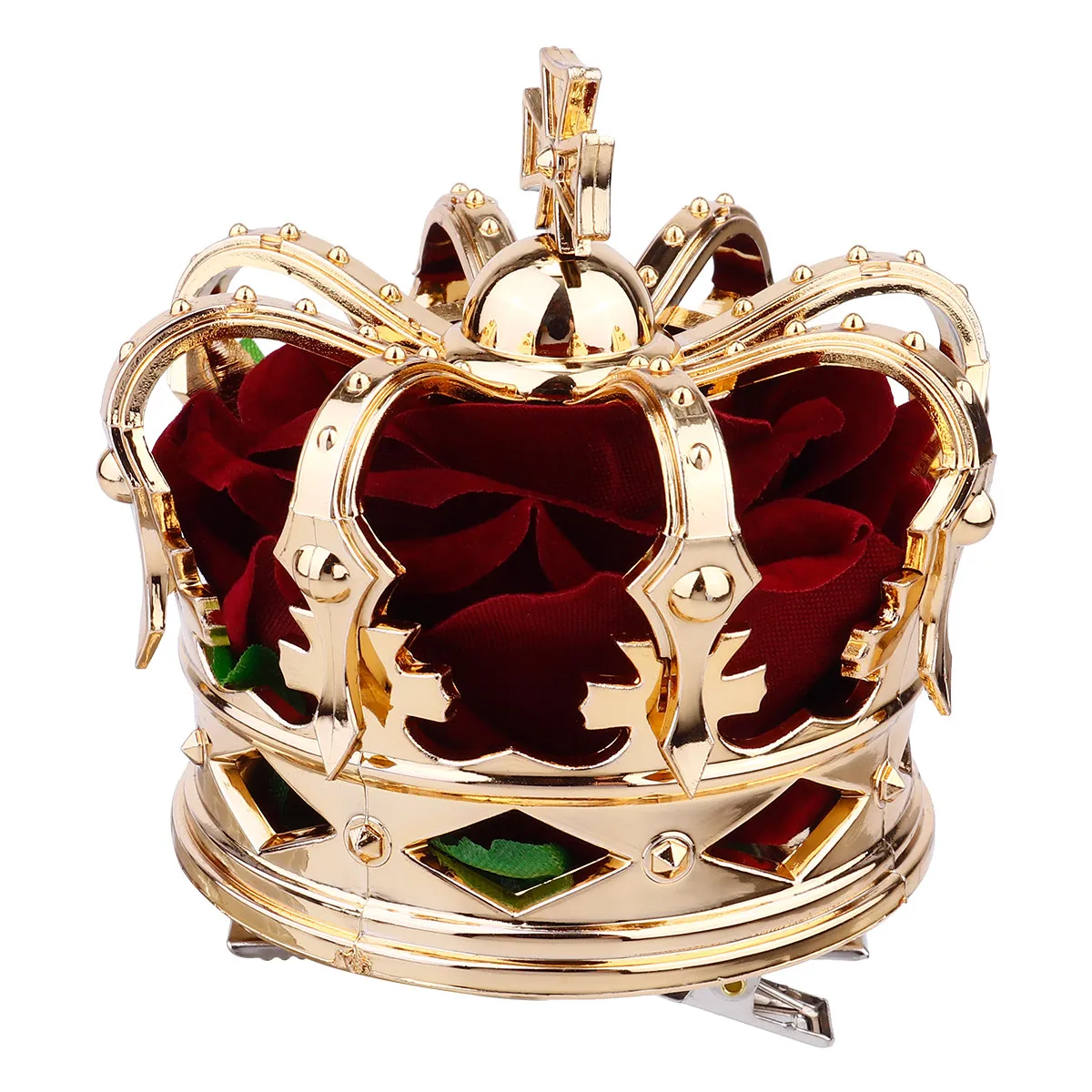 

Halloween Headdress for Women Girls 3D Crown Hairpin Party Queen Coronation Accessory Festive Dance Costume Jewelry Gift