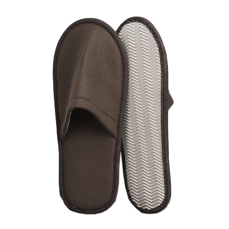 Wholesale Four Seasons Hotel Disposable Slippers Women Men Soild Color Slippers SPA Hotel Guest Slippers Indoor Home Shoes