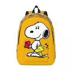 Torebka Pinky Pink Snoopy Retro zmywalna orzeszki ziemne Snoopy na urodziny dziecka fajny plecak weekendowy piknik