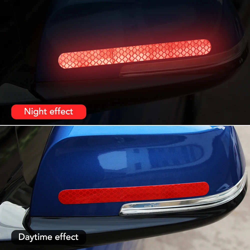 سيارة مرآة الرؤية الخلفية ملصق عاكس شرائط عاكسة لمازدا 2 3 5 6 cx5 cx7 mx5 لسوزوكي sx4 جيمي سويفت ل saab 93 95 #3