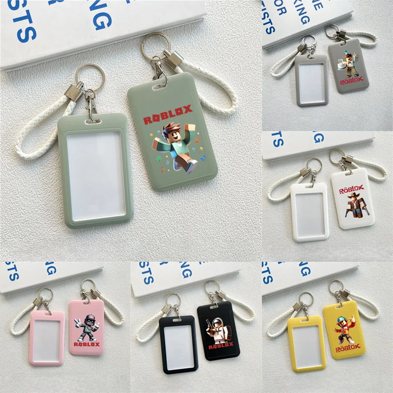 

Защитный чехол для ID-карты Roblox, мультяшный чехол для студенческой карты, защитный чехол для проездного на автобус, брелок для бейджа, аксессуары, подарки для детей