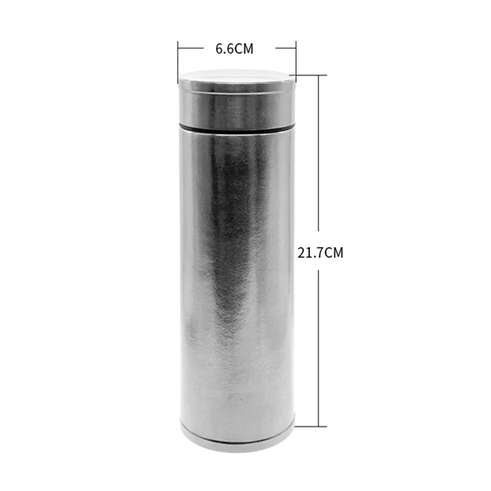 1pc Water Bottle 450ml Ti Water Bottle Water Cup 6.6X21.7cm Outdoor Camping Supplies Sport Drinking Bottle Practical Accessories